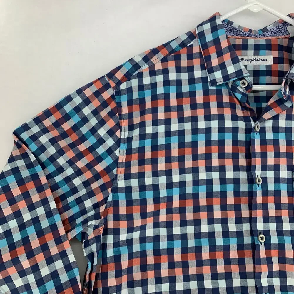 Tommy Bahama Men's Long Sleeve Patterned Button-Up Shirt Size M - Picture 7 of 14